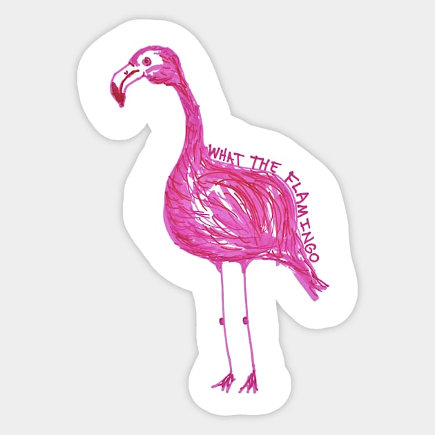 What the Flamingo Sticker by SassySpike